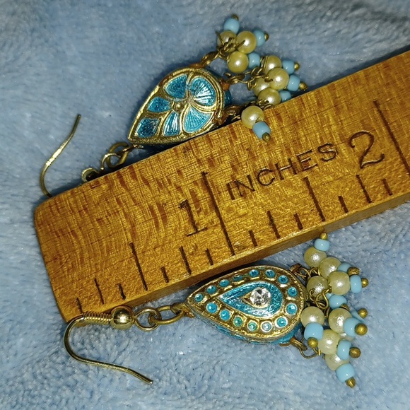 Vintage enameled earrings. - Picture 4 of 7